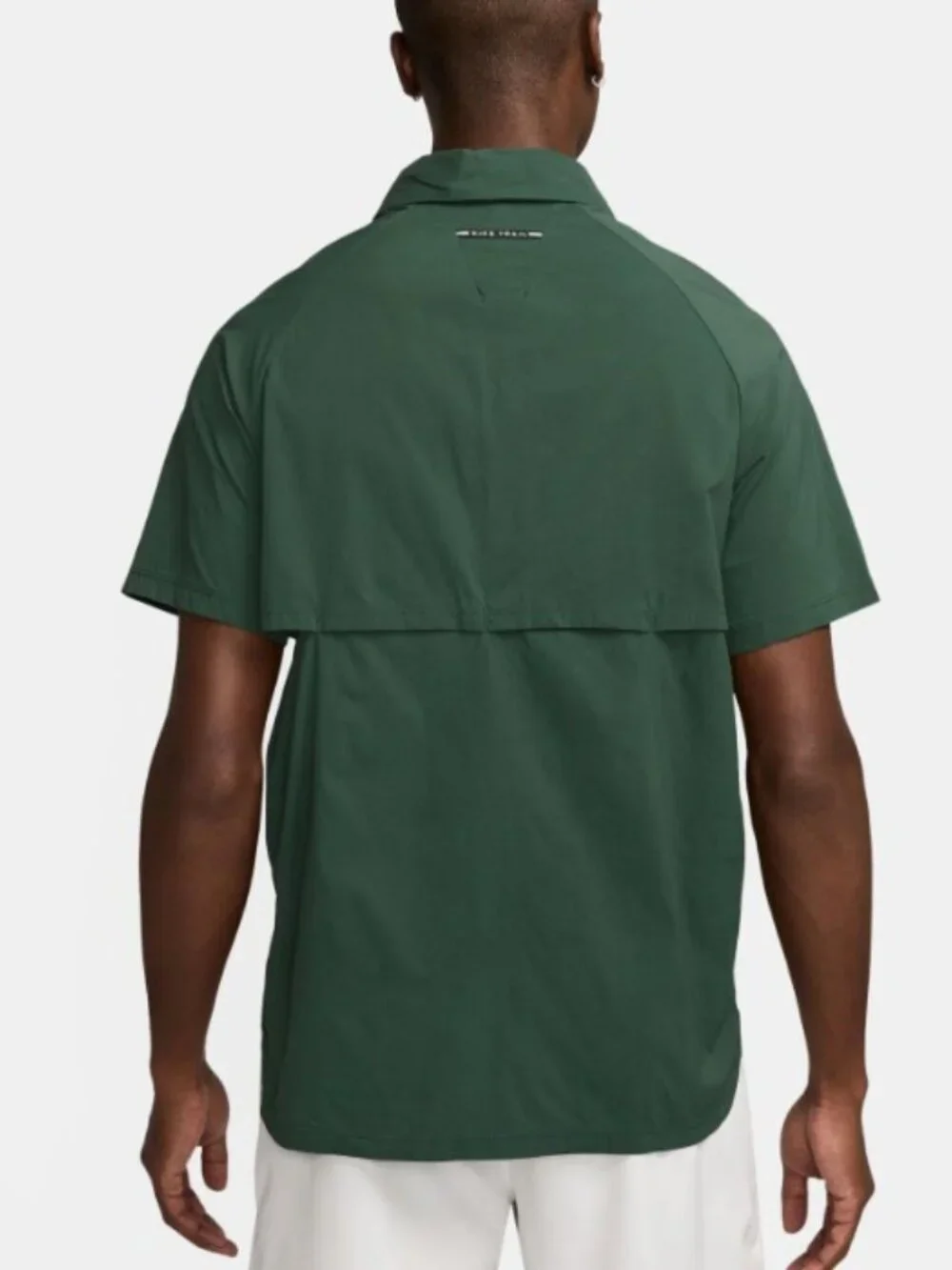 Nike Trail UPF 40+ DRI-FIT ADV UV Button Up Running Shirt Green HV2164-323 (S)